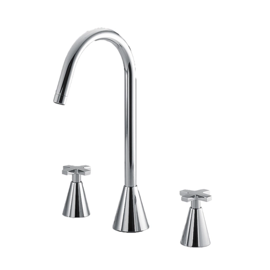 Two-Handle Wall-Mounted Basin Faucet